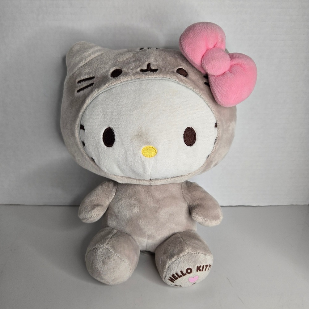Hello Kitty X Pusheen Hello Kitty Costume 9" Plush Pink Bow Sanrio Gund 2021